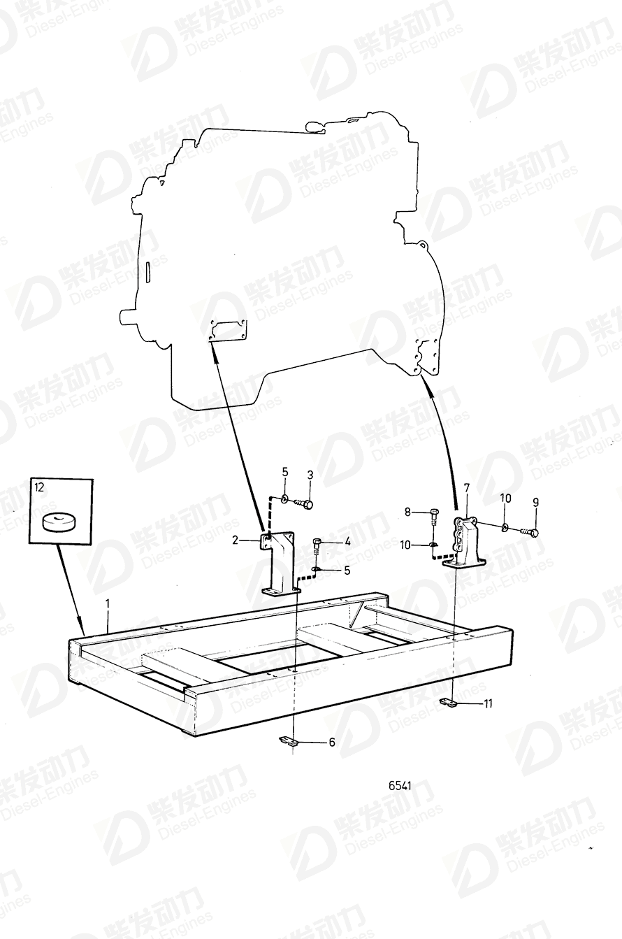 volvo penta Nut plate 845904 Drawing volvo penta Nut plate 845904 Drawing
